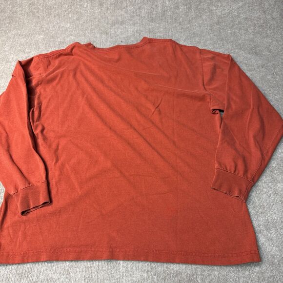 Vintage Reebok Shirt Mens XL Blue Long Sleeve Y2K Embossed Center Logo 2000-2005 - Picture 11 of 11